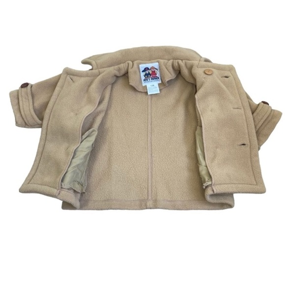 Pete’s Partner Vintage Fleece Peacoat Button Front Jacket Camel/Tan Size 12M - Picture 8 of 12
